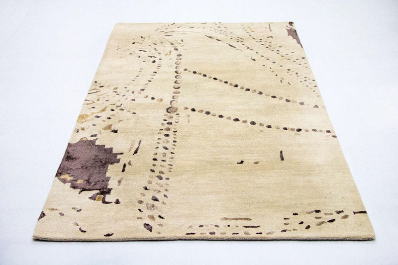 Designer tæppe - 243 x 153 cm - beige