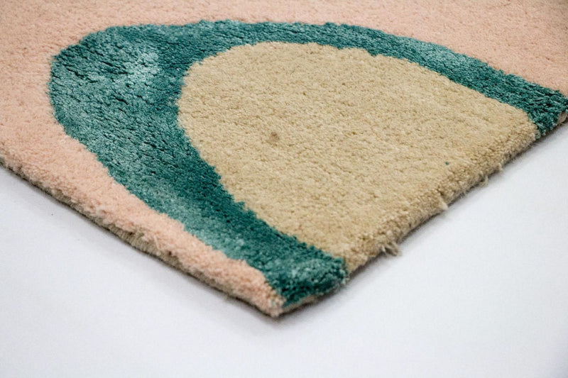 Designer tæppe - 181 x 121 cm - beige