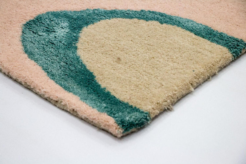 Designer tæppe - 181 x 121 cm - beige