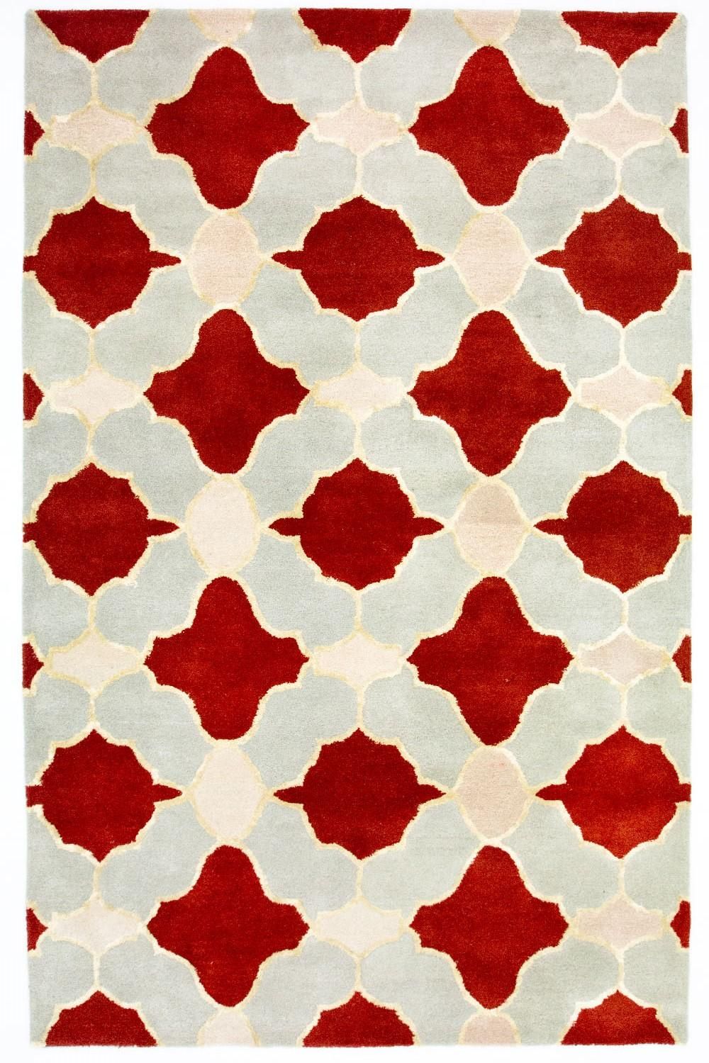 Uldtæppe - 244 x 152 cm - beige
