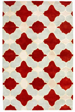 Uldtæppe - 244 x 152 cm - beige