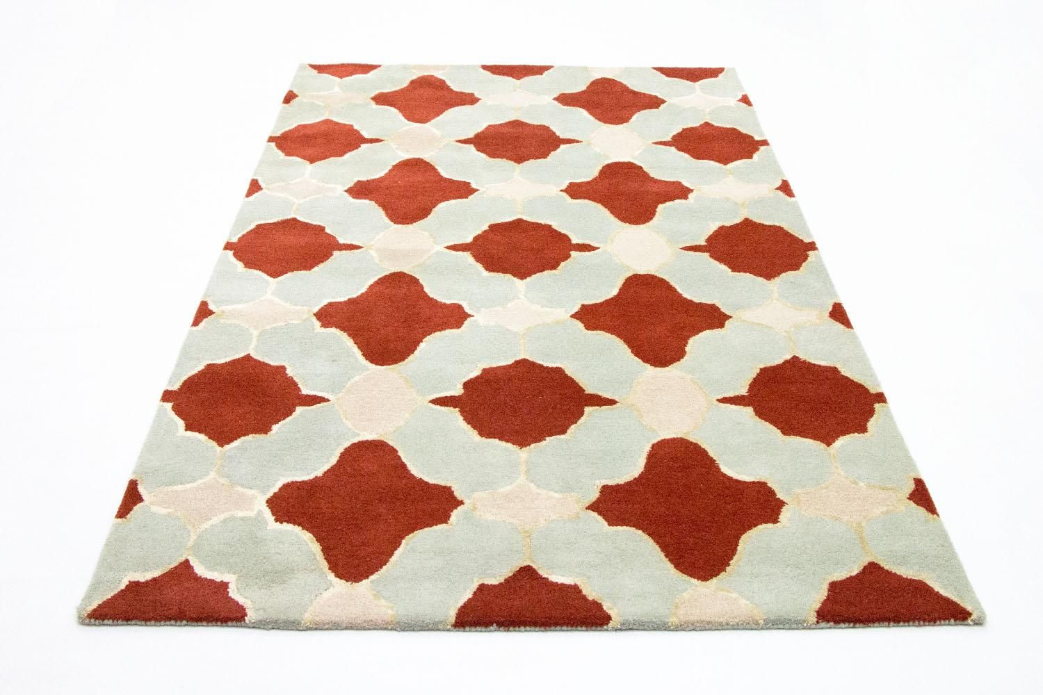 Uldtæppe - 244 x 152 cm - beige
