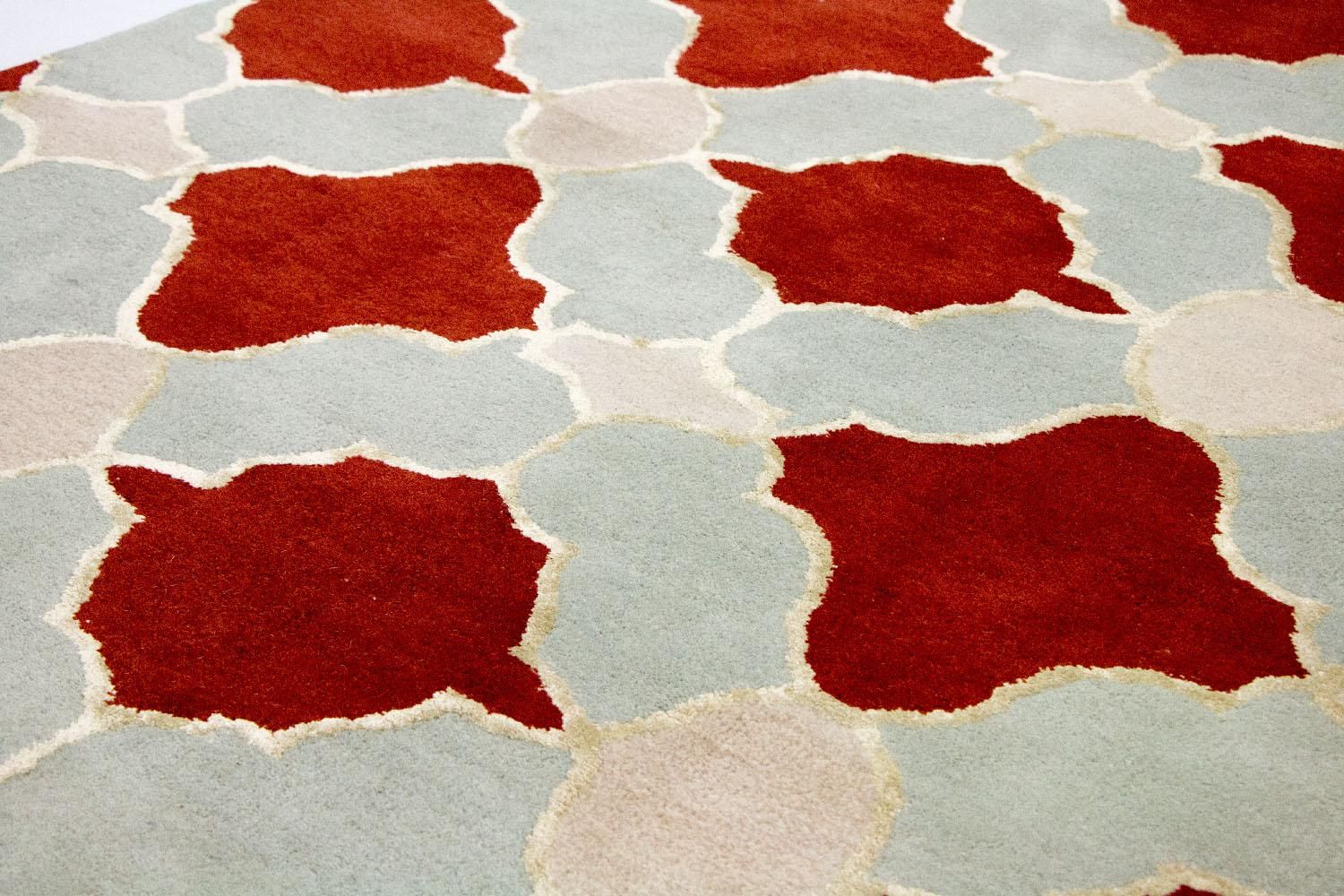 Uldtæppe - 244 x 152 cm - beige