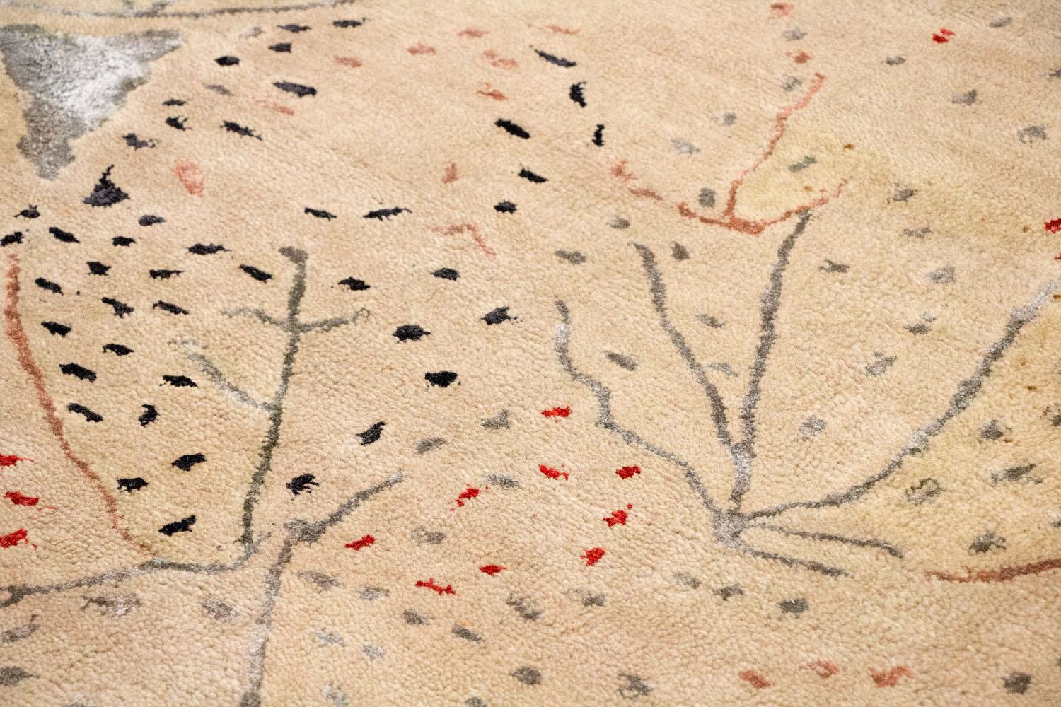 Designer tæppe - 242 x 155 cm - beige
