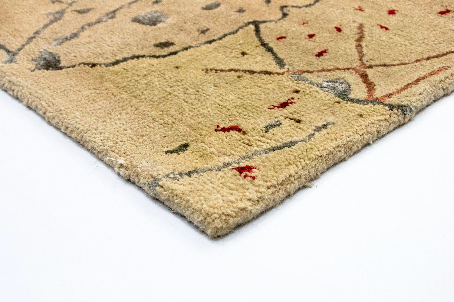 Designer tæppe - 242 x 155 cm - beige