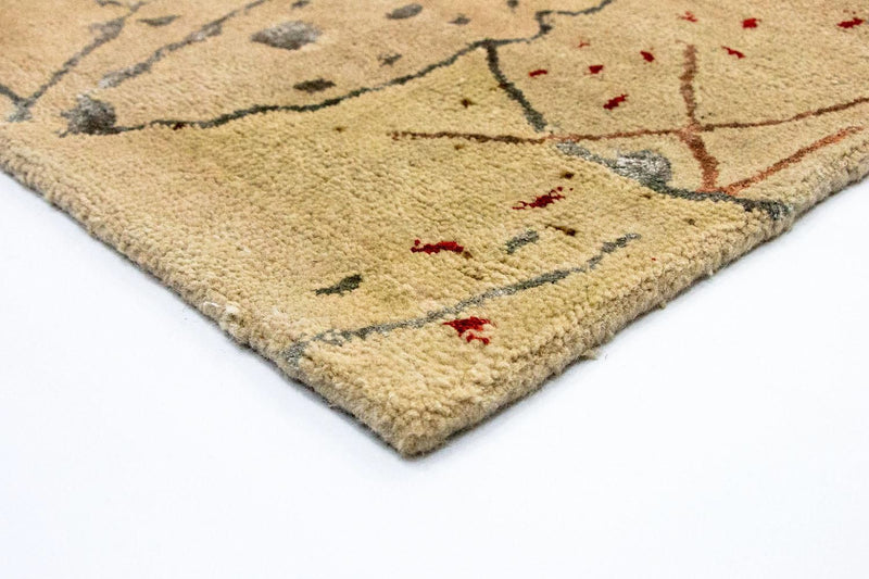 Designer tæppe - 242 x 155 cm - beige