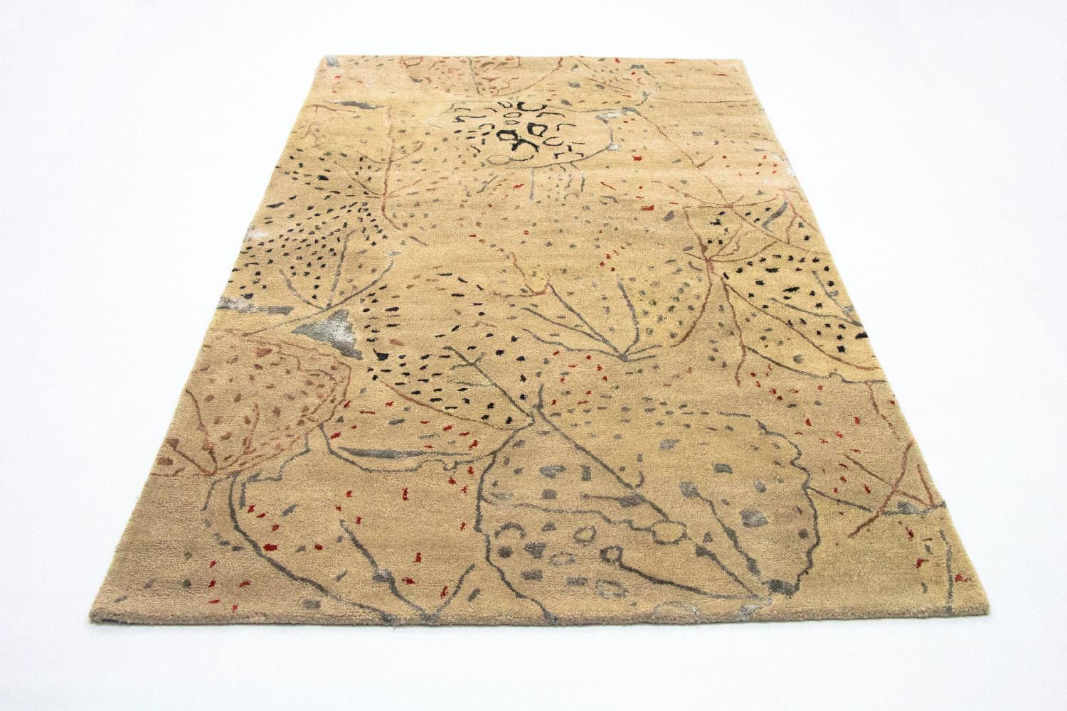 Designer tæppe - 242 x 155 cm - beige