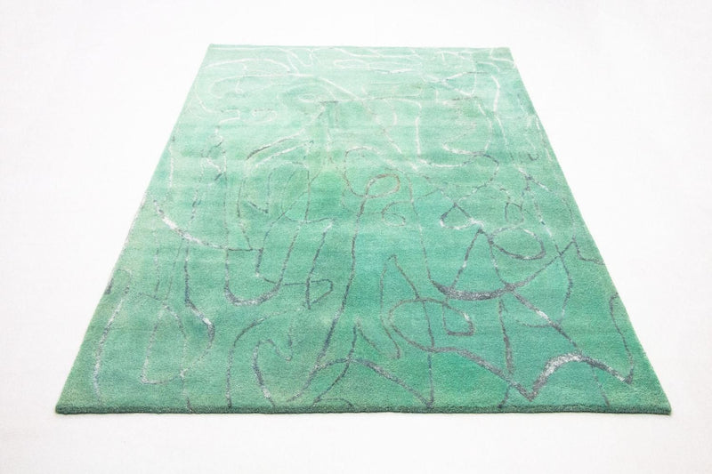 Designer tæppe - 244 x 154 cm - grøn