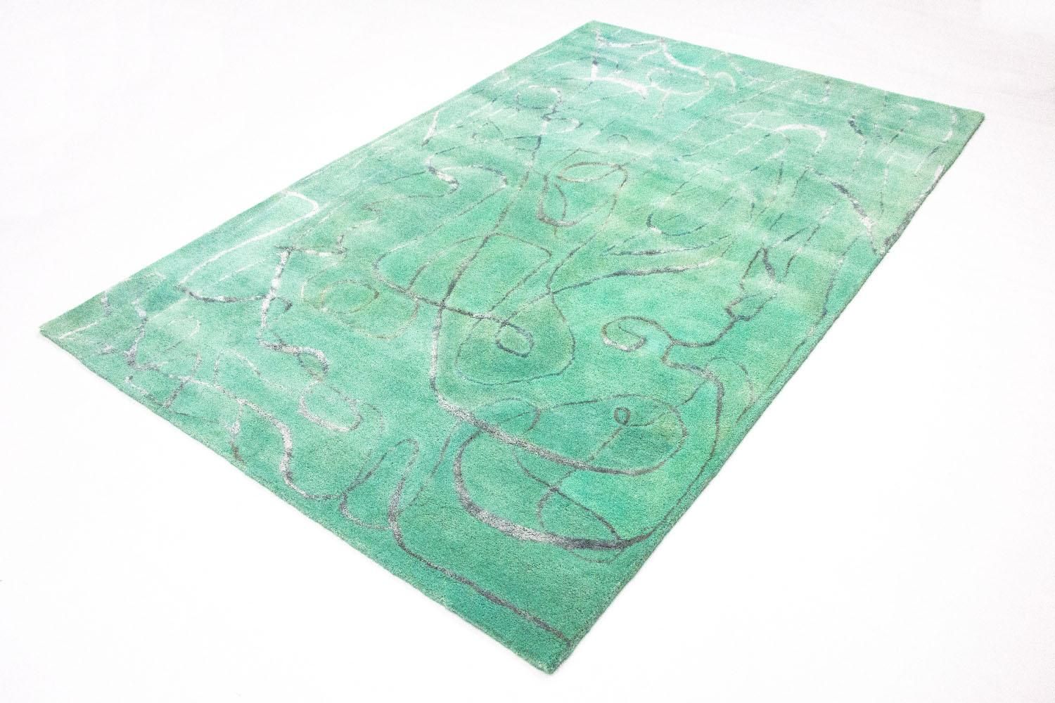 Designer tæppe - 244 x 154 cm - grøn