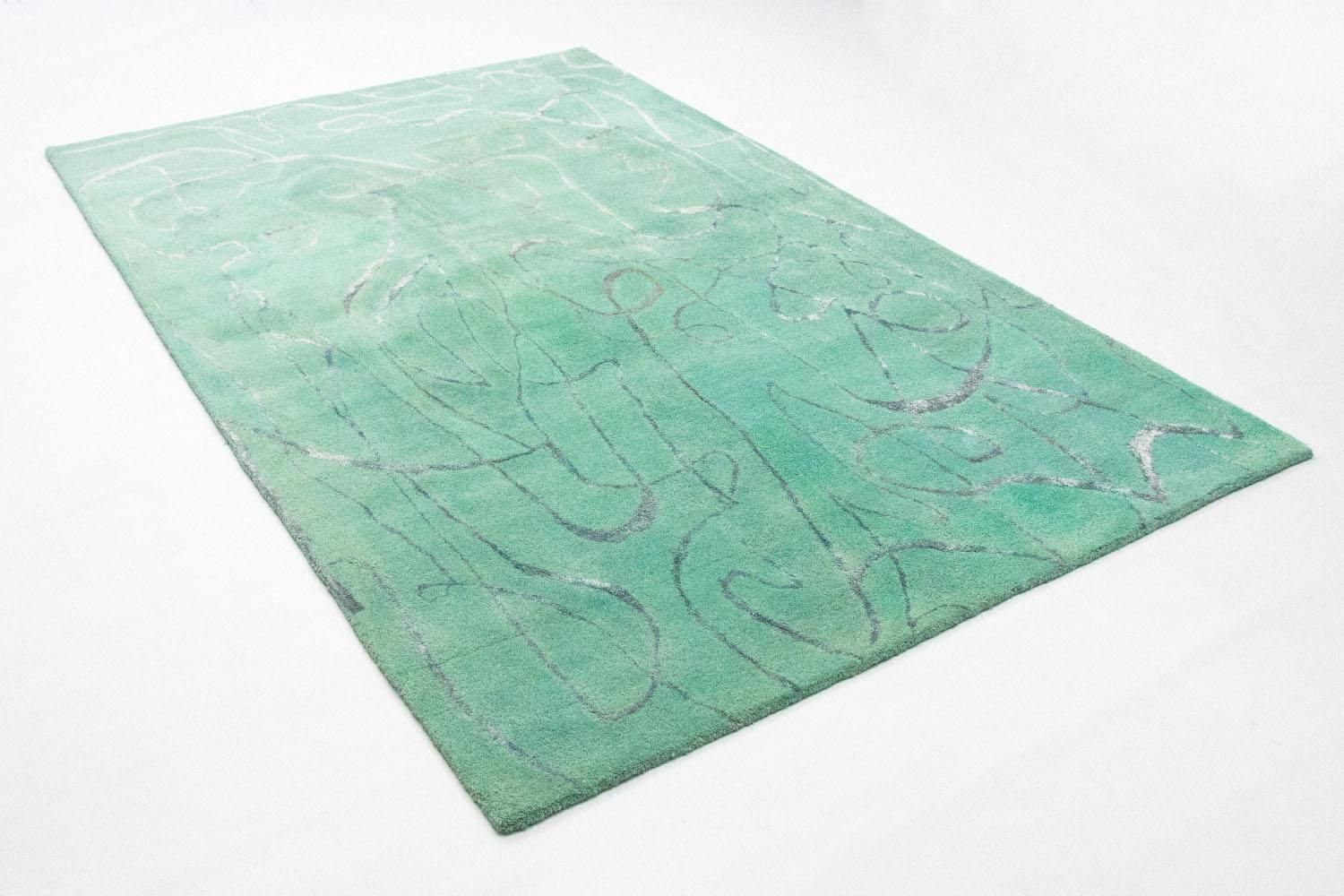 Designer tæppe - 244 x 154 cm - grøn