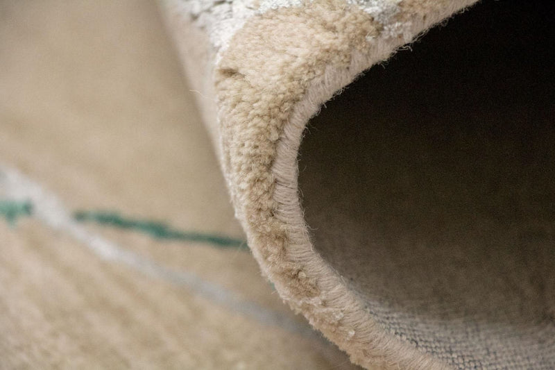 Designer tæppe - 242 x 153 cm - beige