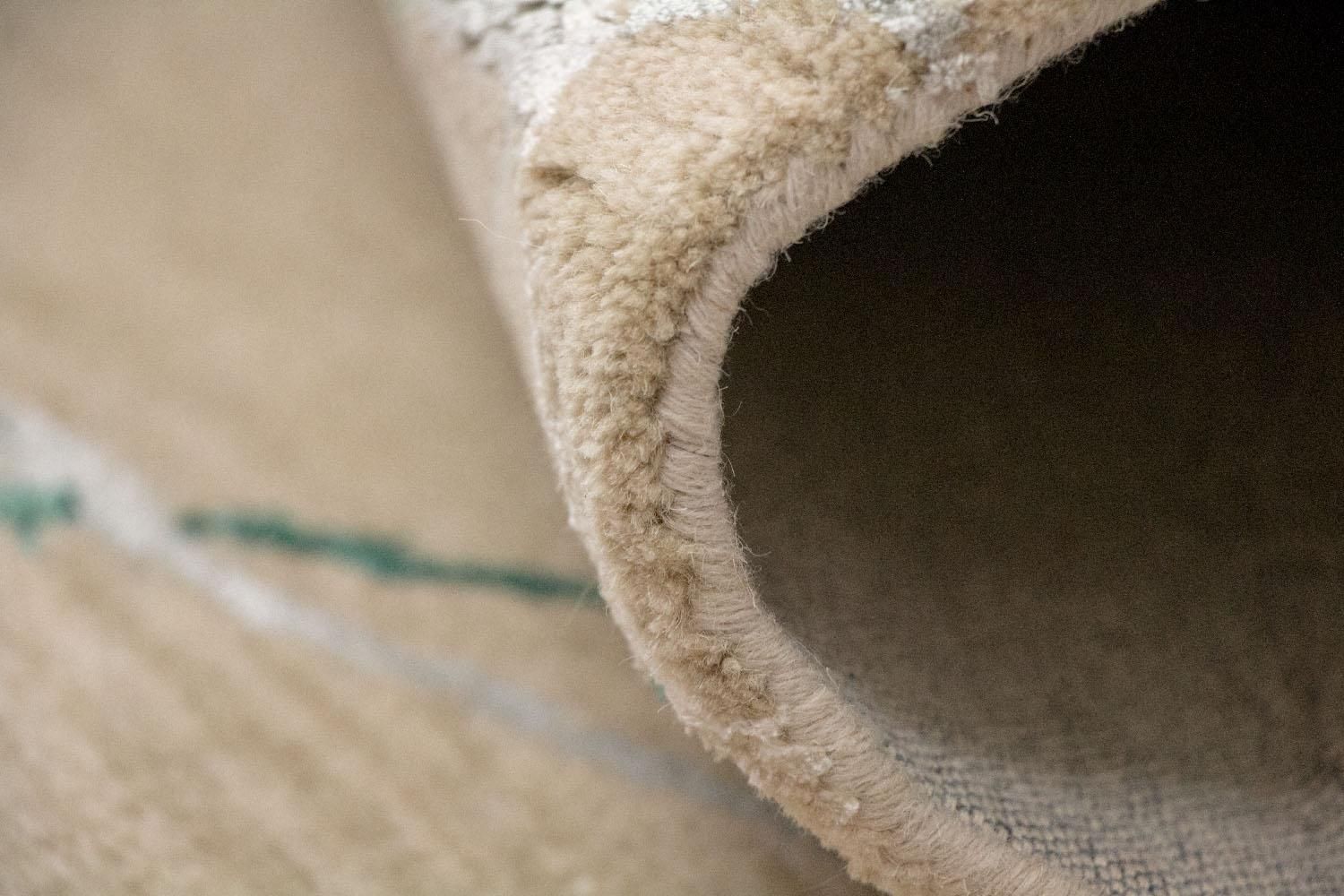 Designer tæppe - 242 x 153 cm - beige
