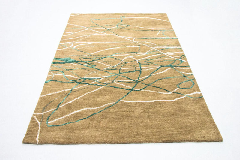 Designer tæppe - 245 x 156 cm - beige