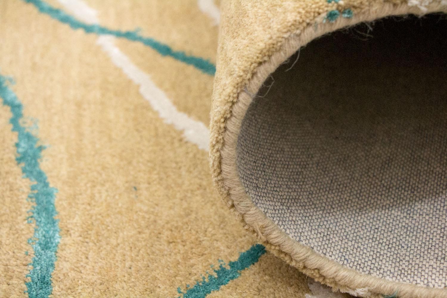 Designer tæppe - 245 x 156 cm - beige