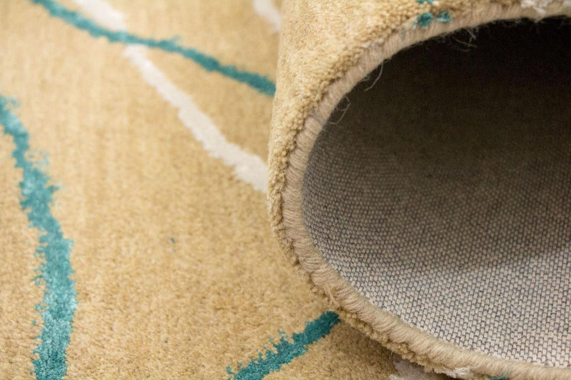 Designer tæppe - 245 x 156 cm - beige