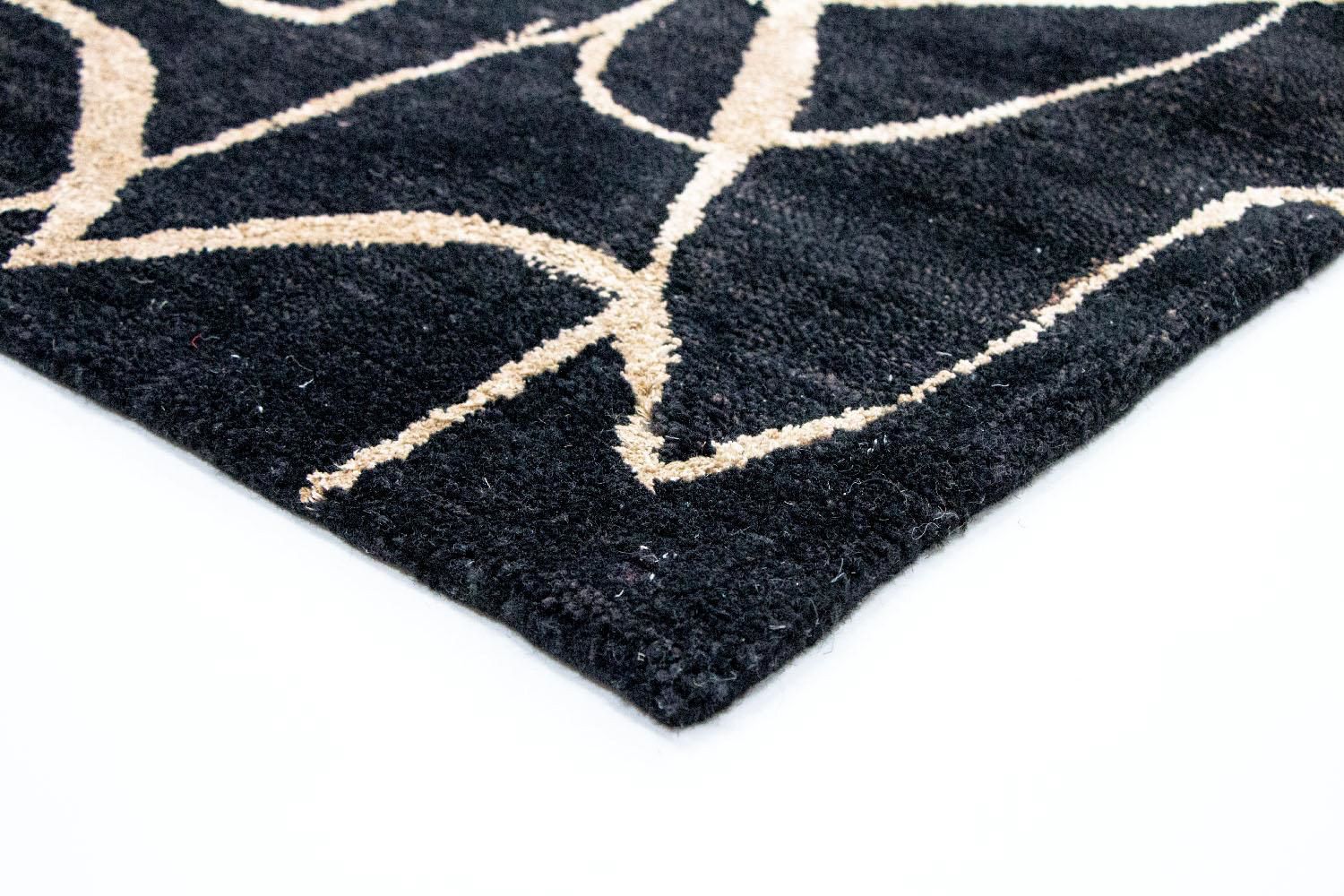 Designer tæppe - 243 x 154 cm - blå