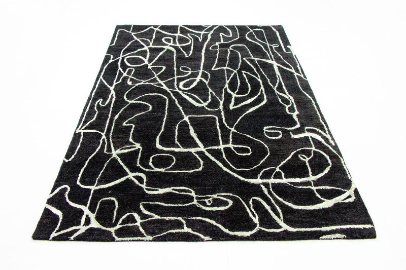 Designer tæppe - 243 x 152 cm - blå