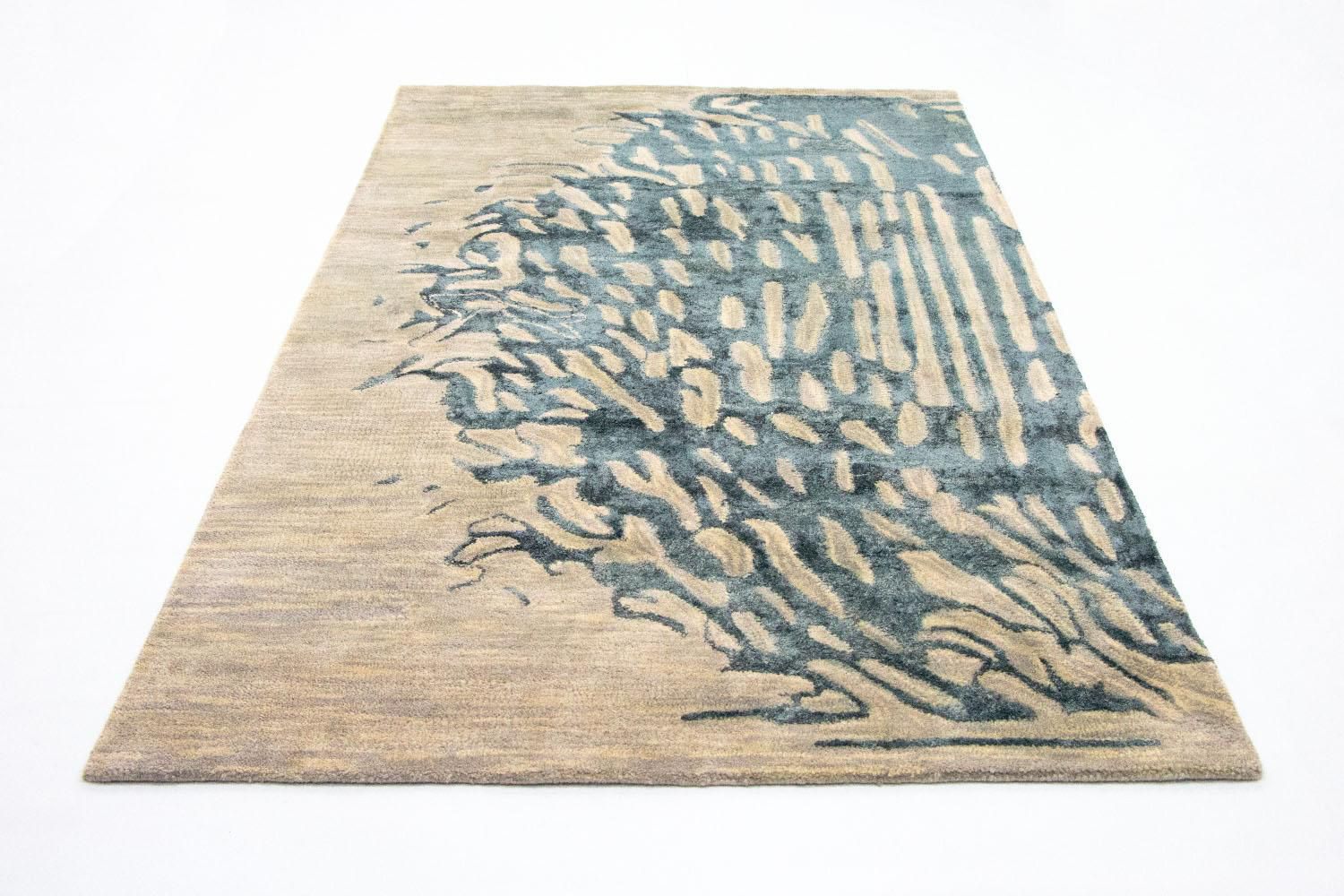 Designer tæppe - 246 x 154 cm - beige