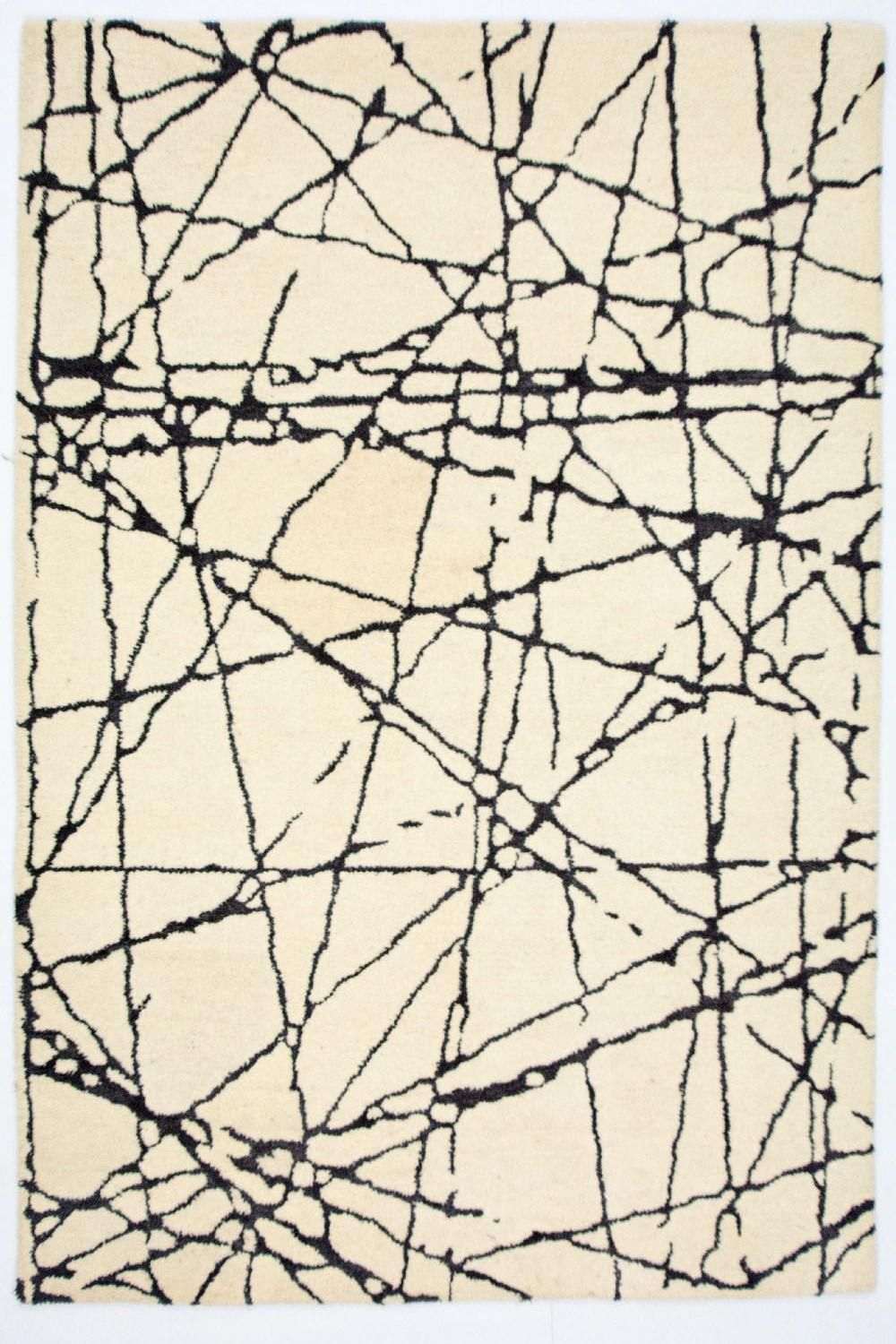 Designer tæppe - 181 x 121 cm - beige