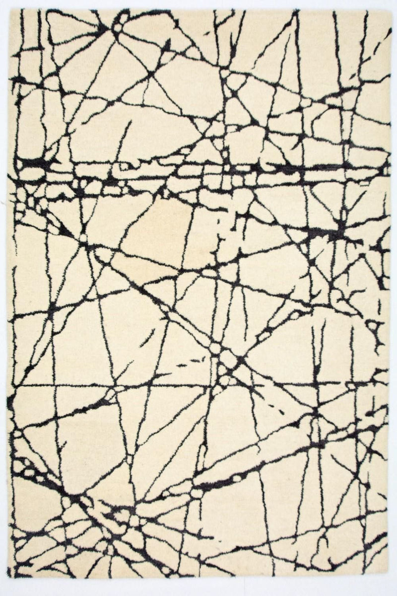 Designer tæppe - 181 x 121 cm - beige