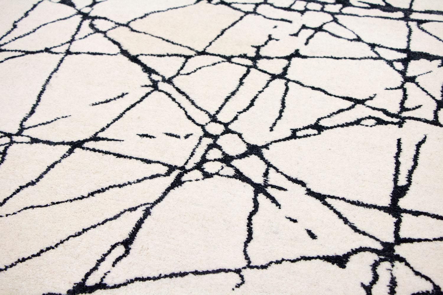 Designer tæppe - 181 x 121 cm - beige