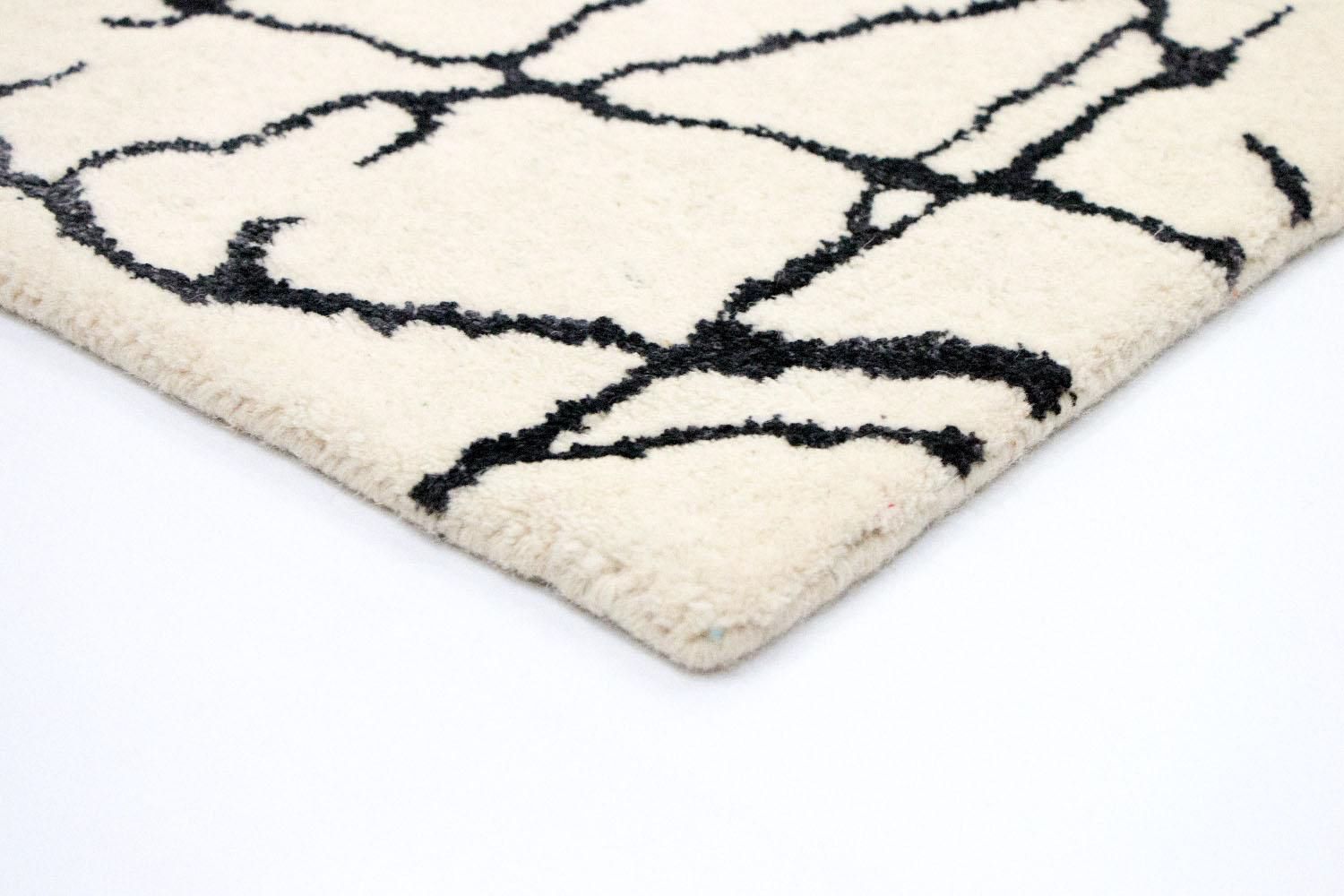 Designer tæppe - 181 x 121 cm - beige