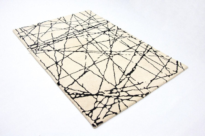 Designer tæppe - 181 x 121 cm - beige
