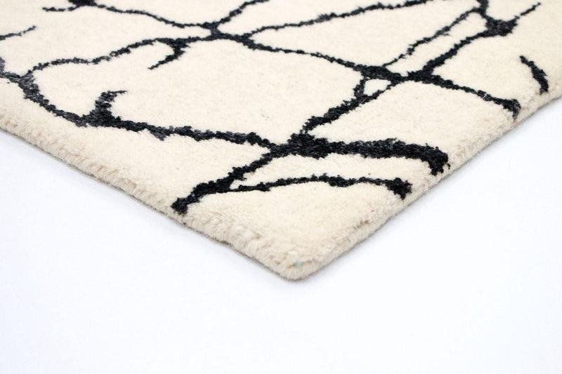 Designer tæppe - 181 x 121 cm - beige