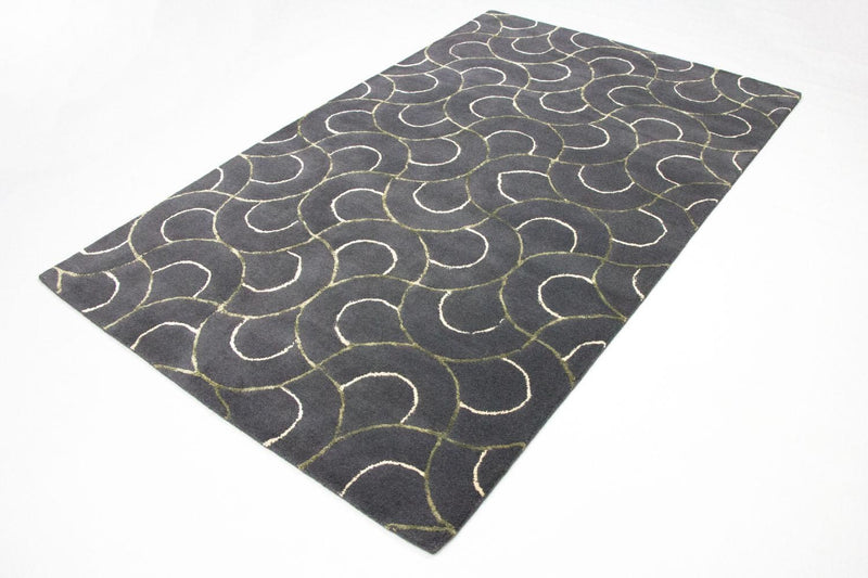 Designer tæppe - 242 x 152 cm - blå