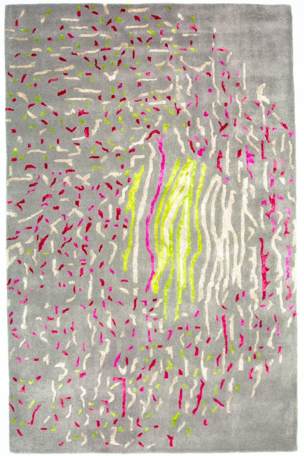 Designer tæppe - 245 x 143 cm - grå
