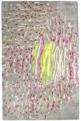 Designer tæppe - 245 x 143 cm - grå