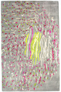 Designer tæppe - 245 x 143 cm - grå