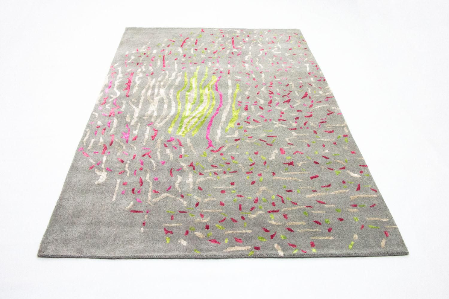 Designer tæppe - 245 x 143 cm - grå