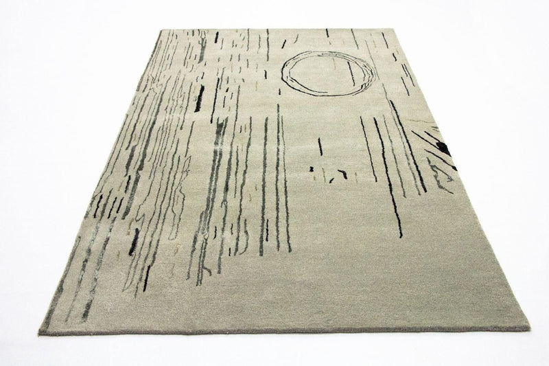 Designer tæppe - 245 x 153 cm - sølv