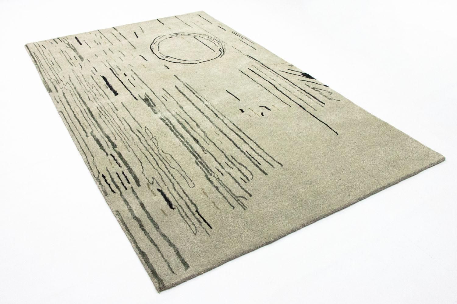 Designer tæppe - 245 x 153 cm - sølv