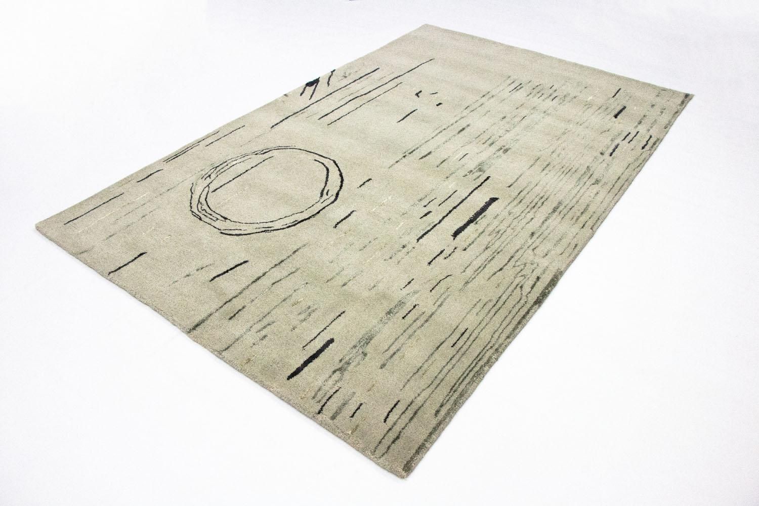 Designer tæppe - 245 x 153 cm - sølv