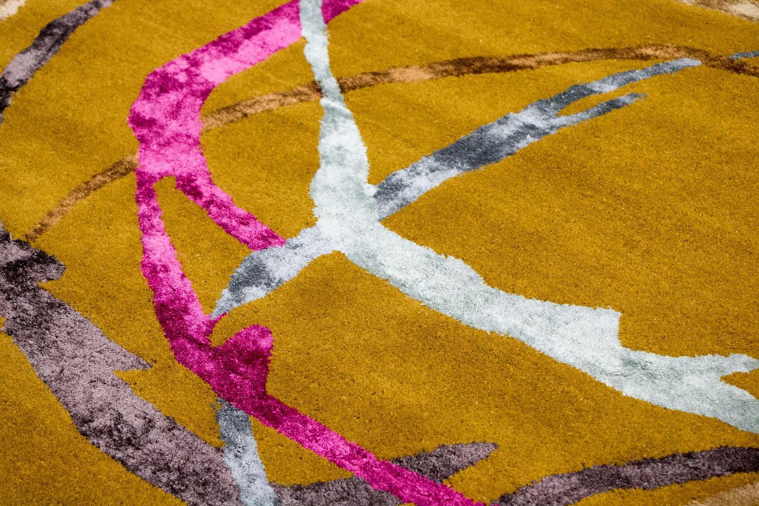Designer tæppe - 245 x 155 cm - orange