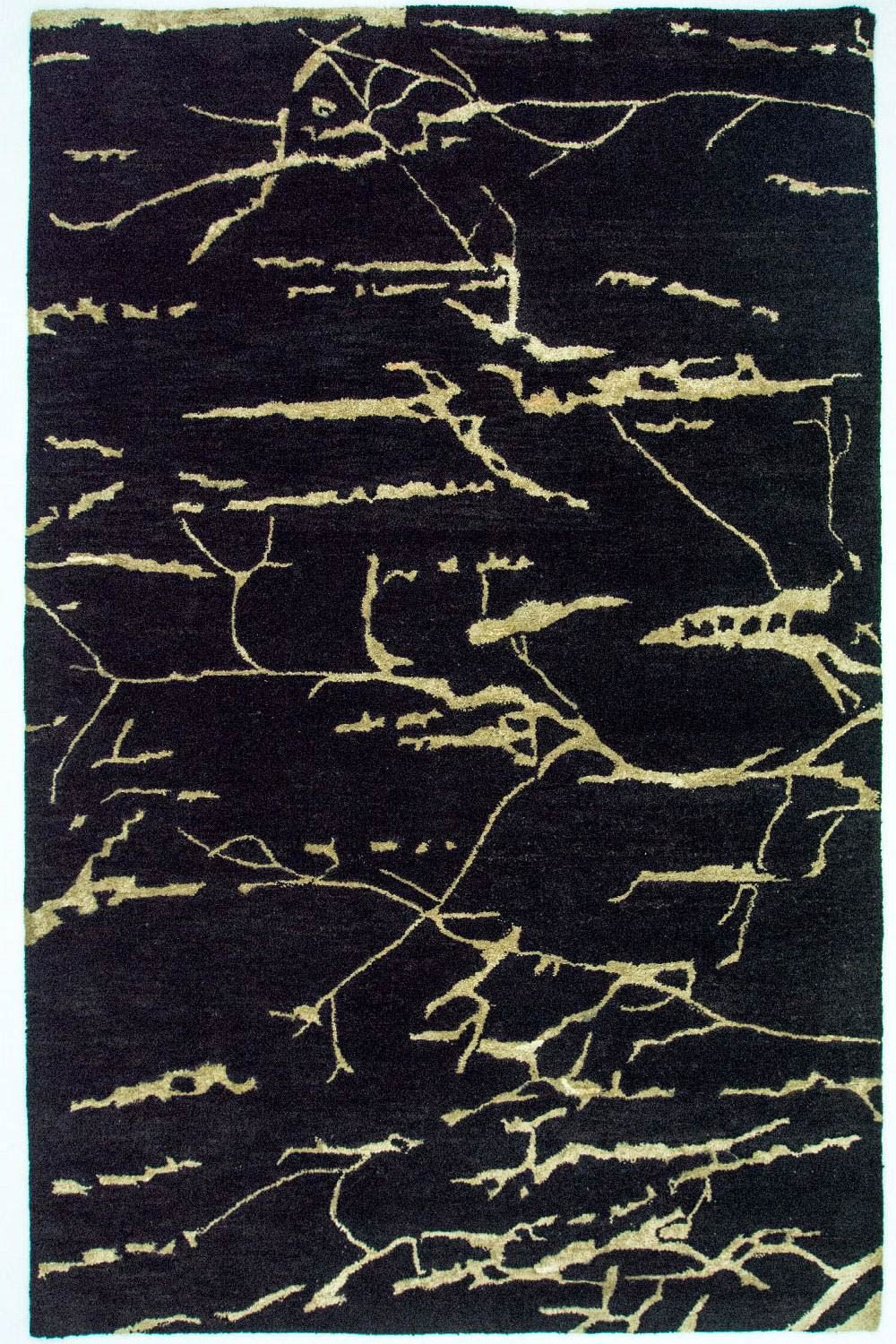 Designer tæppe - 243 x 155 cm - blå