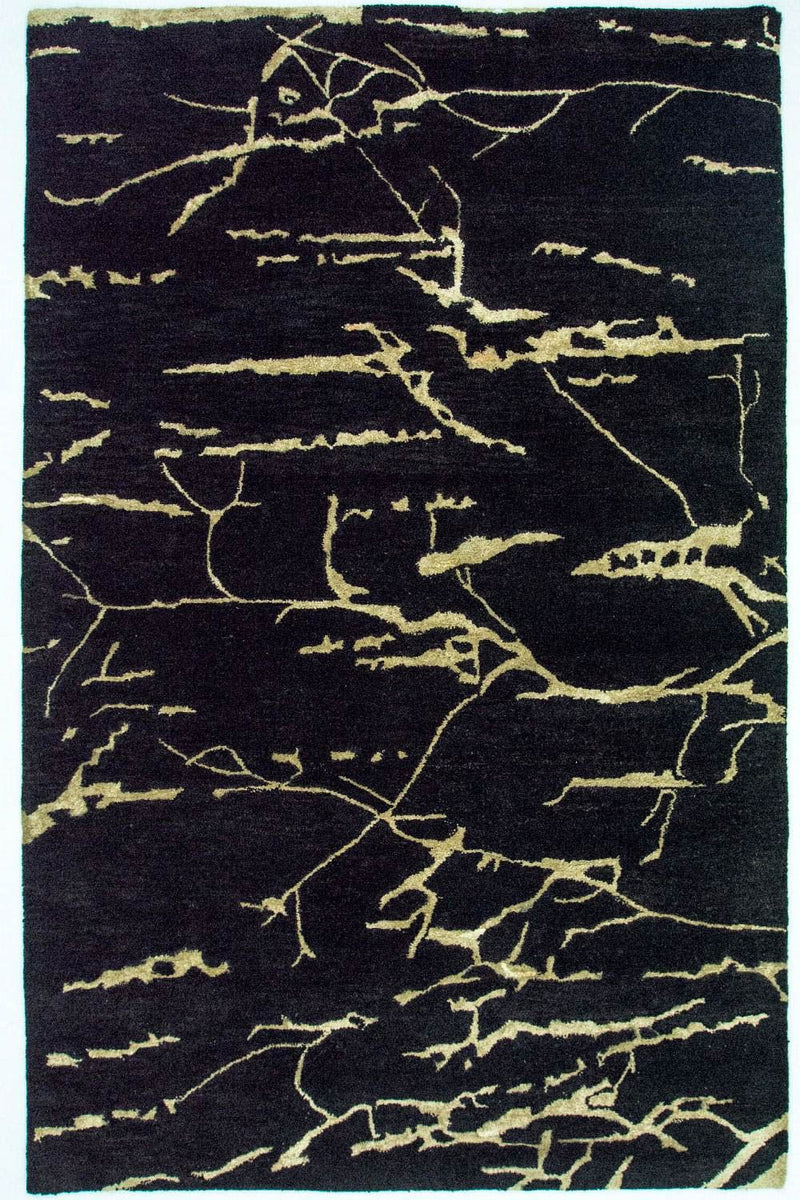 Designer tæppe - 243 x 155 cm - blå