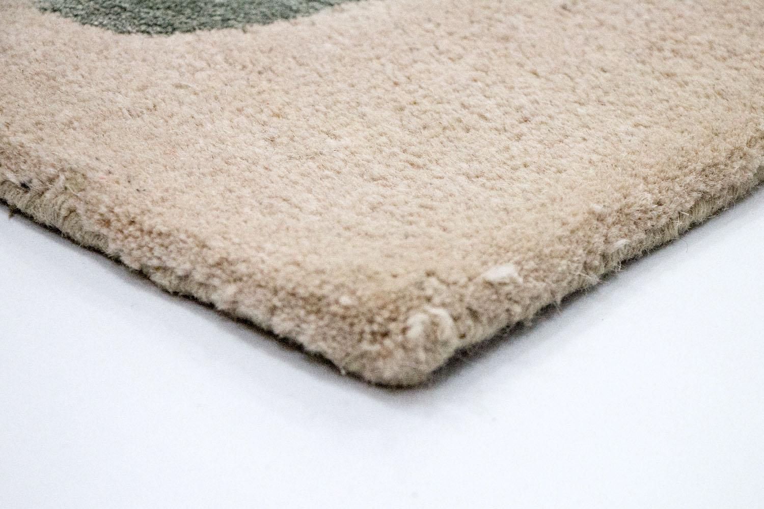Designer tæppe - 179 x 121 cm - beige