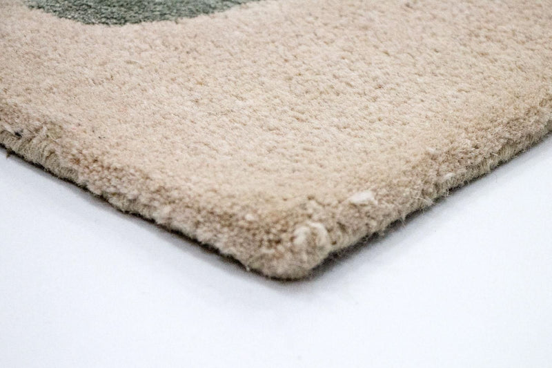 Designer tæppe - 179 x 121 cm - beige