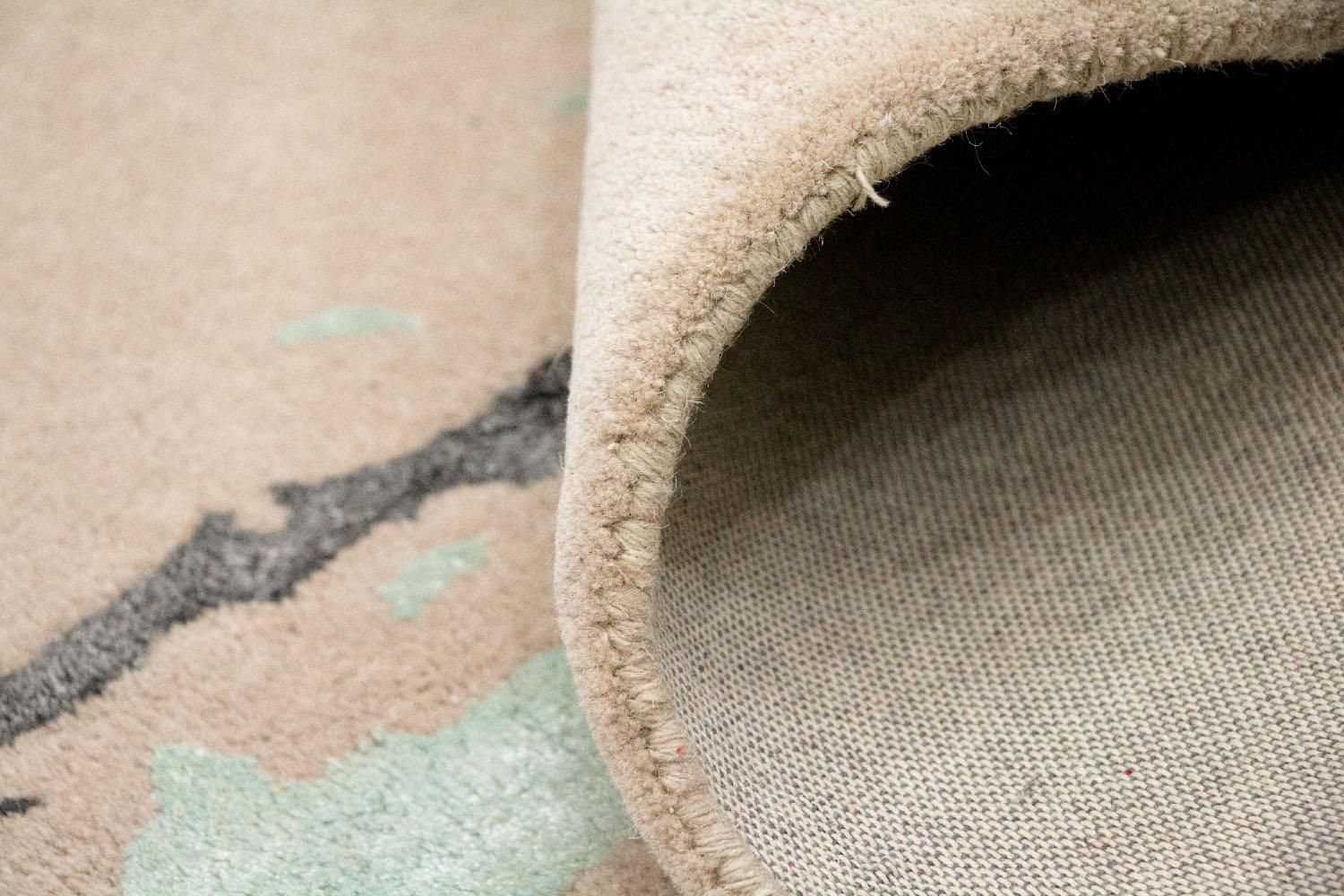 Designer tæppe - 179 x 121 cm - beige