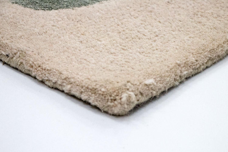 Designer tæppe - 179 x 121 cm - beige