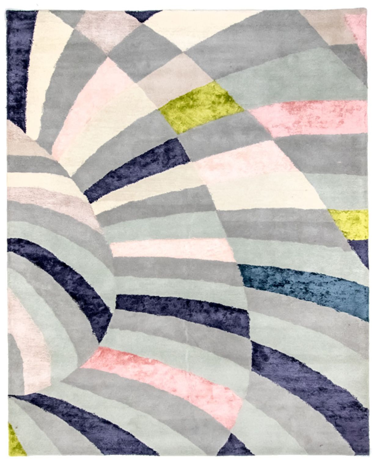 Designer tæppe - 299 x 240 cm - farvet
