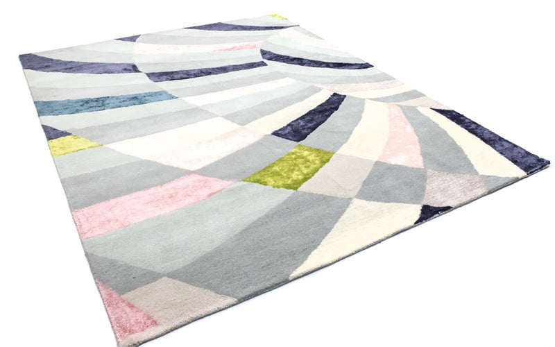 Designer tæppe - 299 x 240 cm - farvet