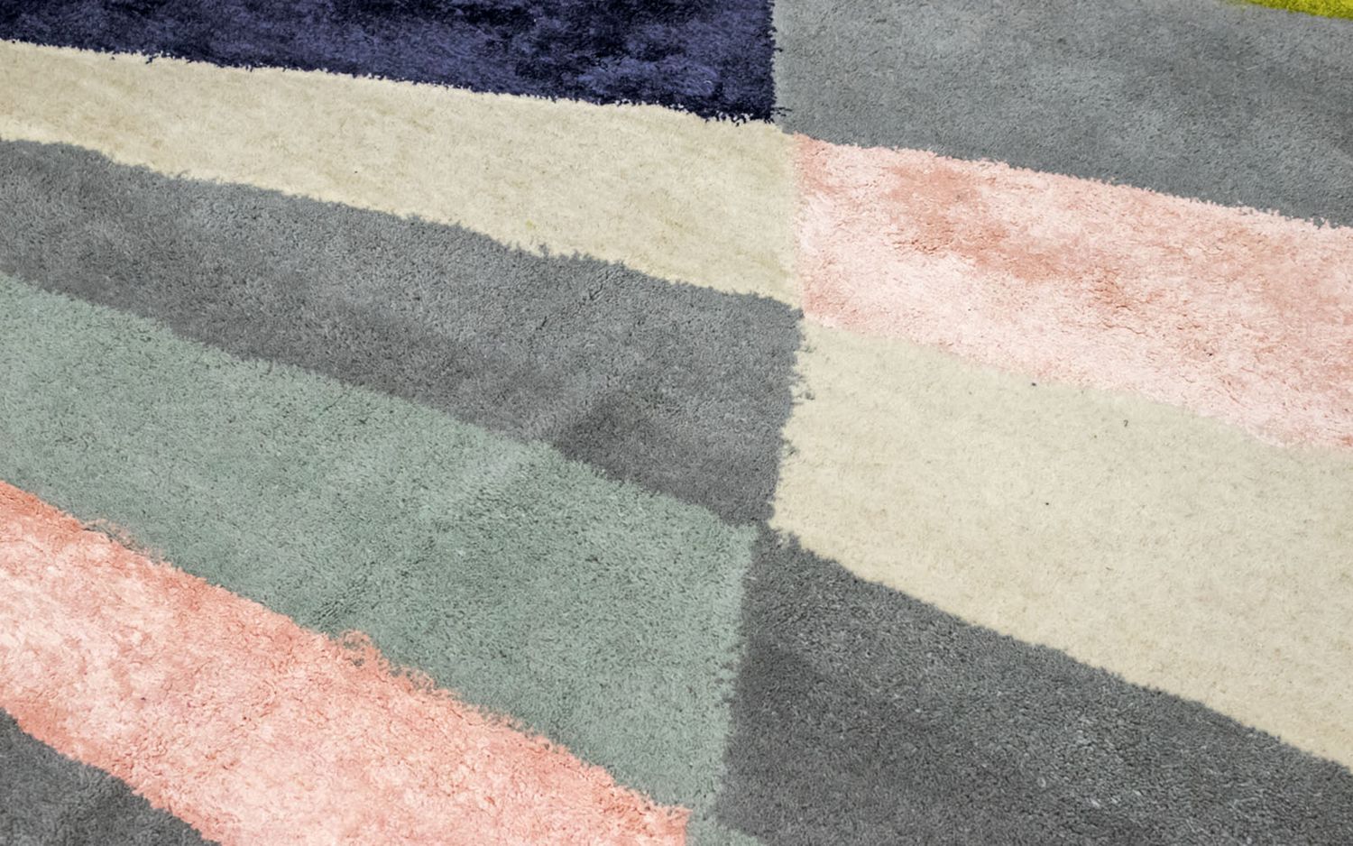 Designer tæppe - 299 x 240 cm - farvet