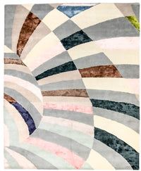 Designer tæppe - 300 x 250 cm - farvet