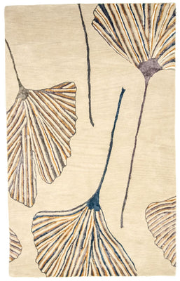 Designer tæppe - 243 x 152 cm - beige