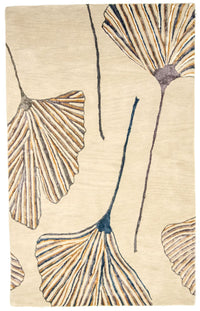 Designer tæppe - 243 x 152 cm - beige