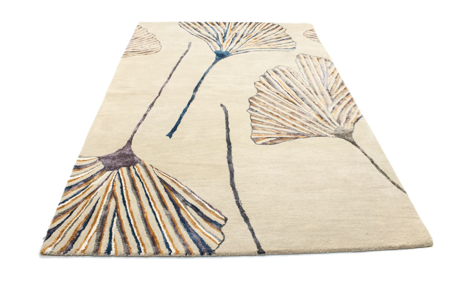 Designer tæppe - 243 x 152 cm - beige